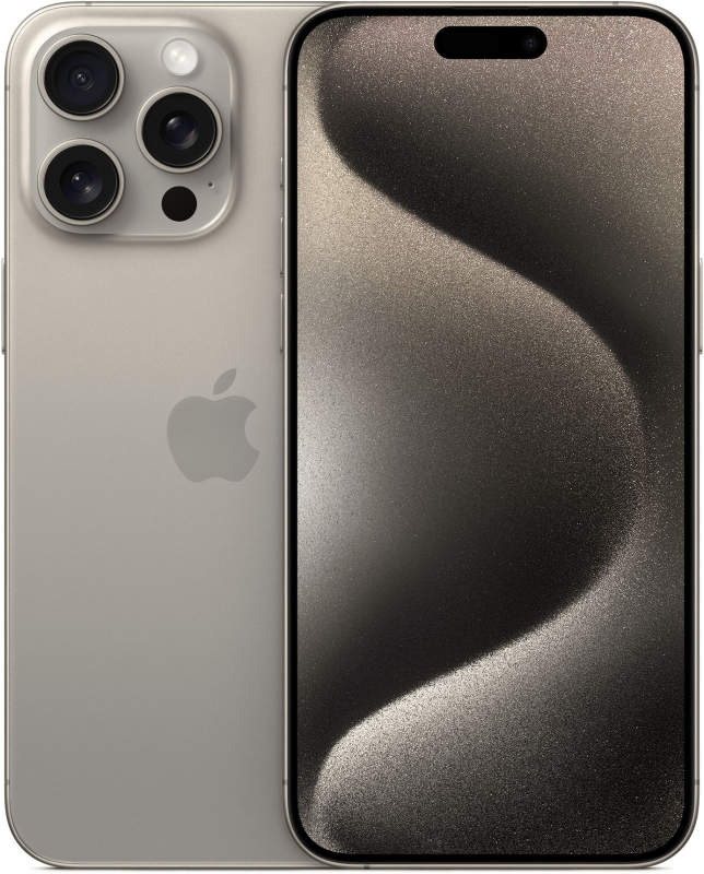 Apple iPhone 15 Pro Max, 512 ГБ (е-sim+nano sim), "натуральный титан"