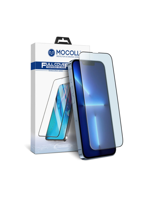 Защитное стекло MOCOLL Rhinoceros 2.5D iPhone 13/13Pro матовое, черная рамка