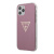 Чехол Guess Metallc effect Triangle logo для iPhone 12 Pro Max, розовый