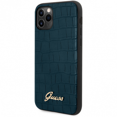 Чехол Guess IPhone 11 Pro Animal Croco collection, темно-синий