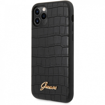 Чехол Guess IPhone 11 Pro Max Animal Croco collection, черный
