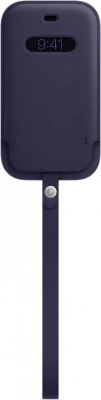 Чехол Apple Leather Sleeve with MagSafe для iPhone 12 mini (MK093ZE/A), темно-фиолетовый